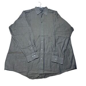 Murano Men's Mercerized Cotton Olive Grey Geometric 3XLT Tall